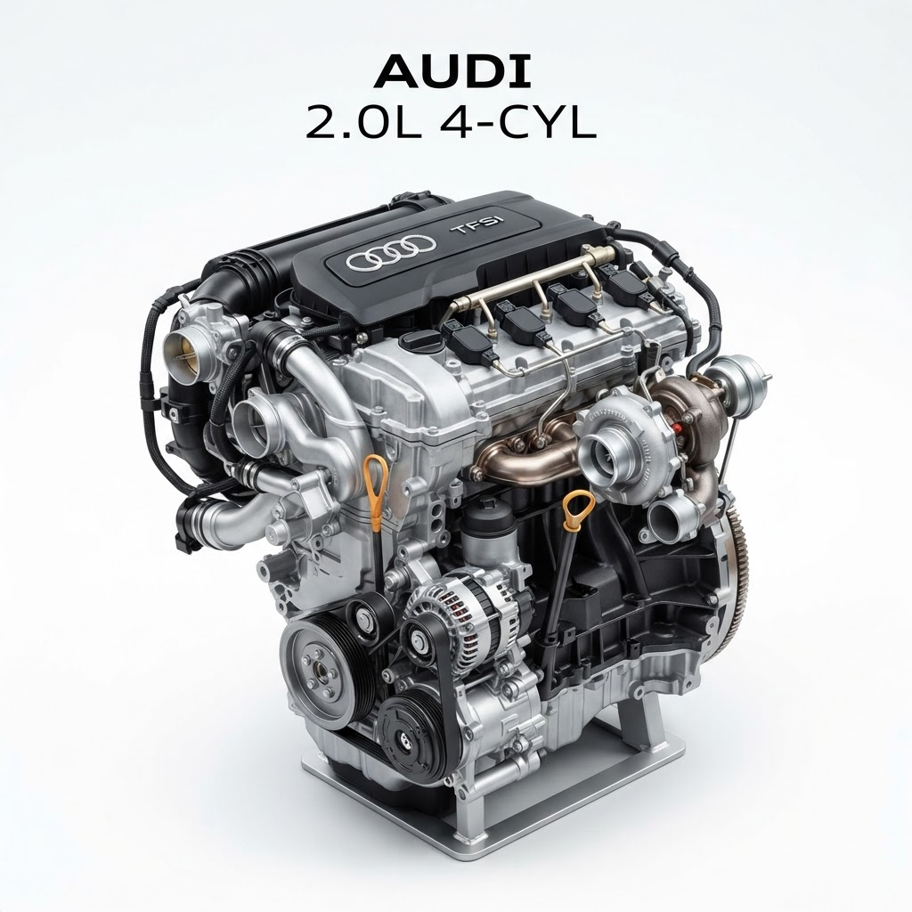 2015 Audi A3 Engine - 2.0L, VIN F (5th digit), (engine ID CNTC, gasoline) - 50,000 miles