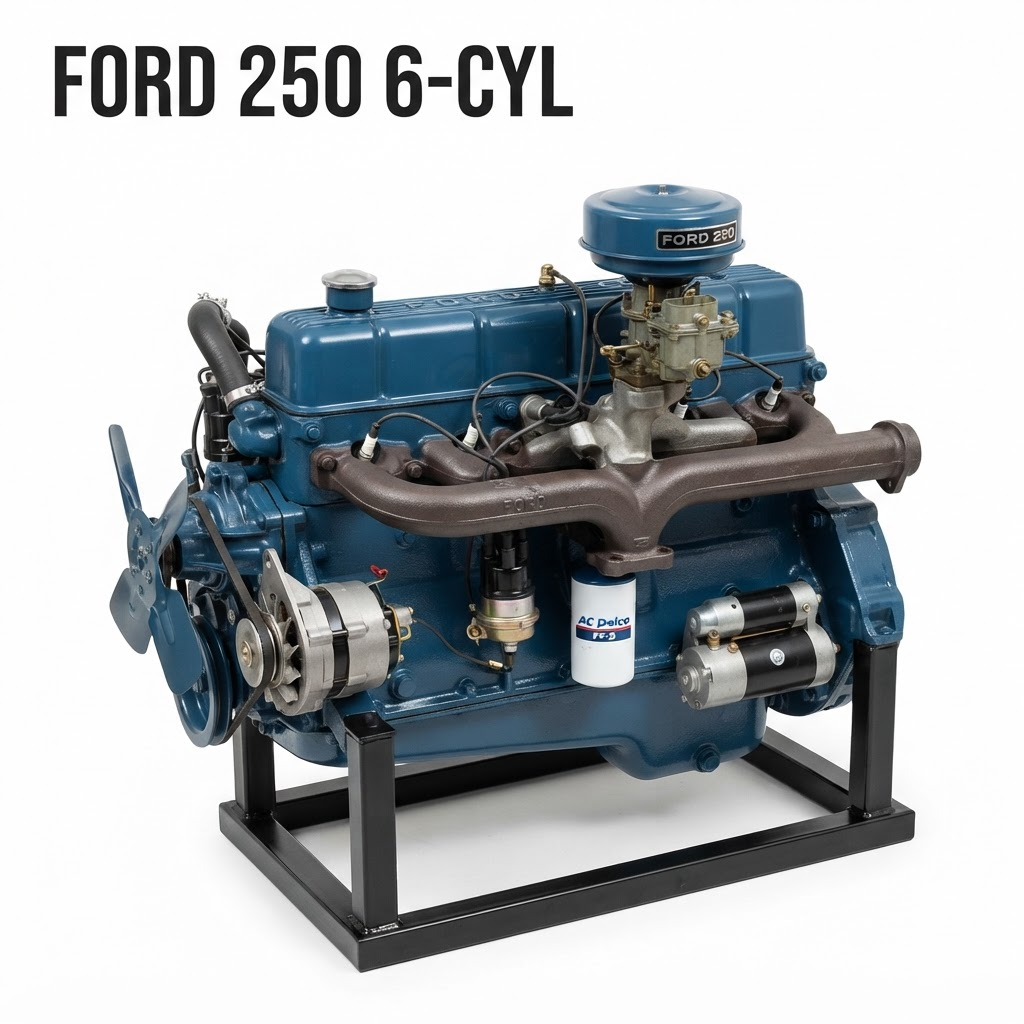 1990 Ford VAN-E250 Engine - 4.9L (VIN Y, 8th digit), AIR in head - 90,000 miles